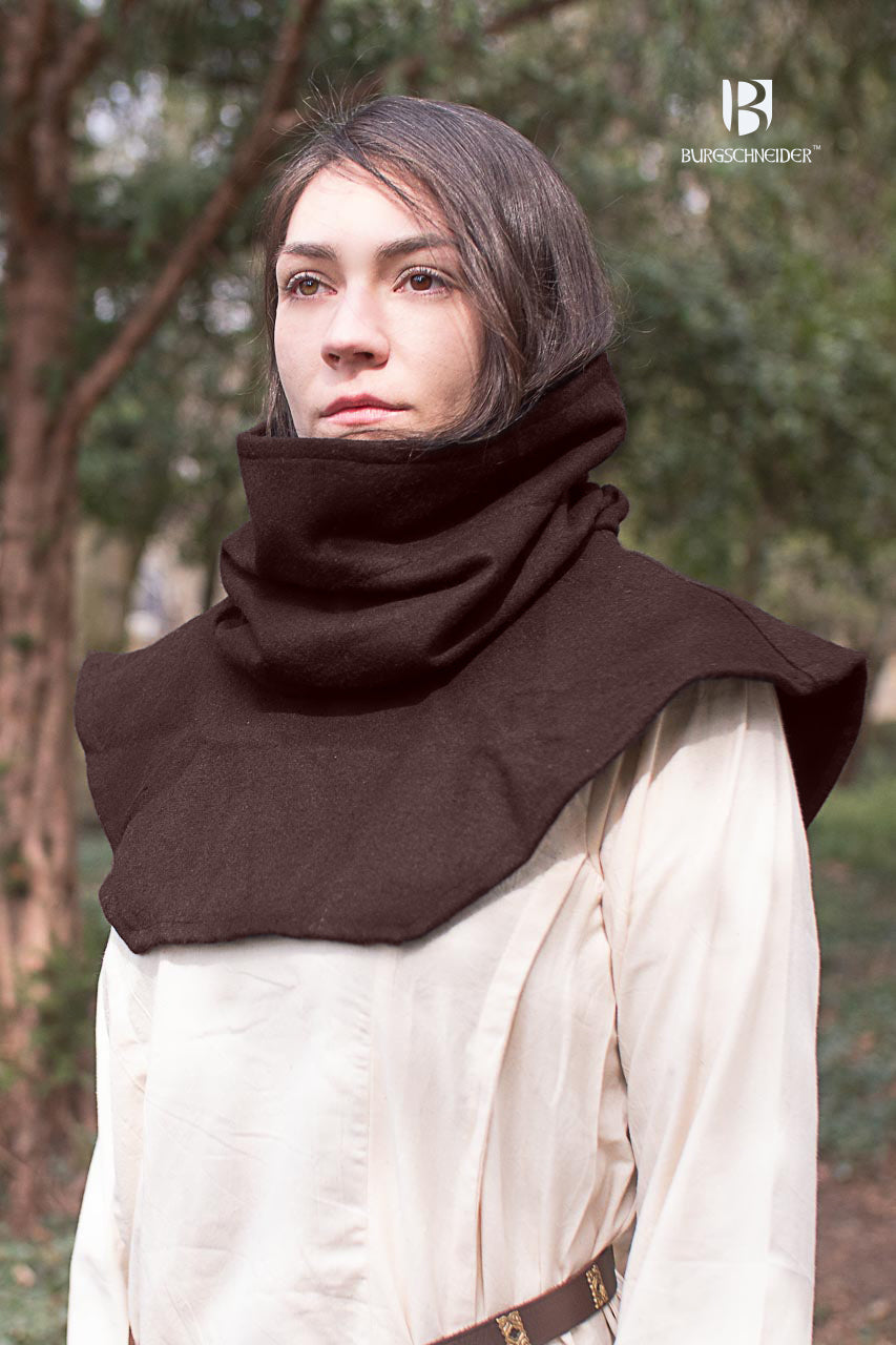 Hijab Type Cagoule 1 Pièce - Marron, Marque Muslim Addict, Neuf Avec étiquettes (EAN: 3701193816900)