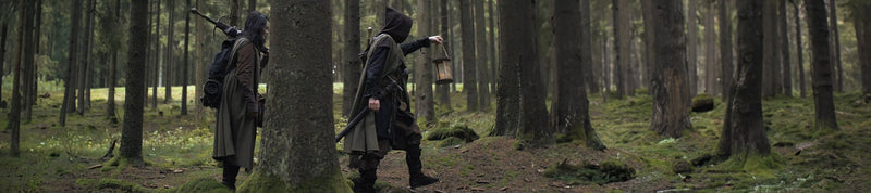 Rangers dressed in the Ranger garments from Burgschneider, is exploring the forest.