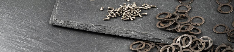 Flat rings for making chainmail.