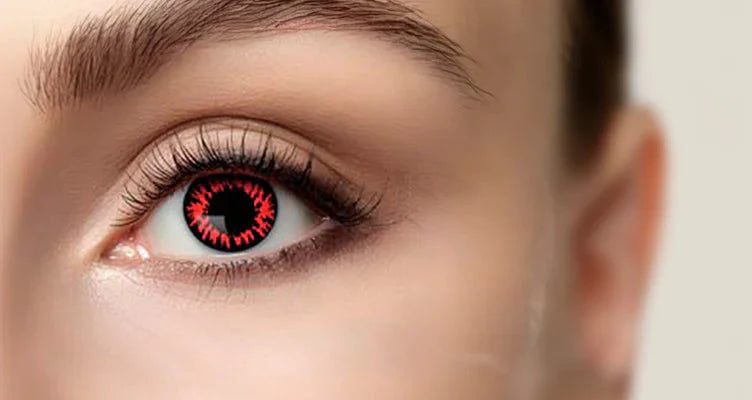 Colored contact lenses made by Faeform