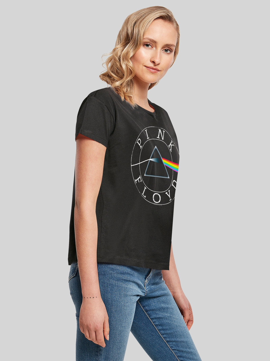 Pink Floyd Prism Circle Logo avec des dames t-shirt