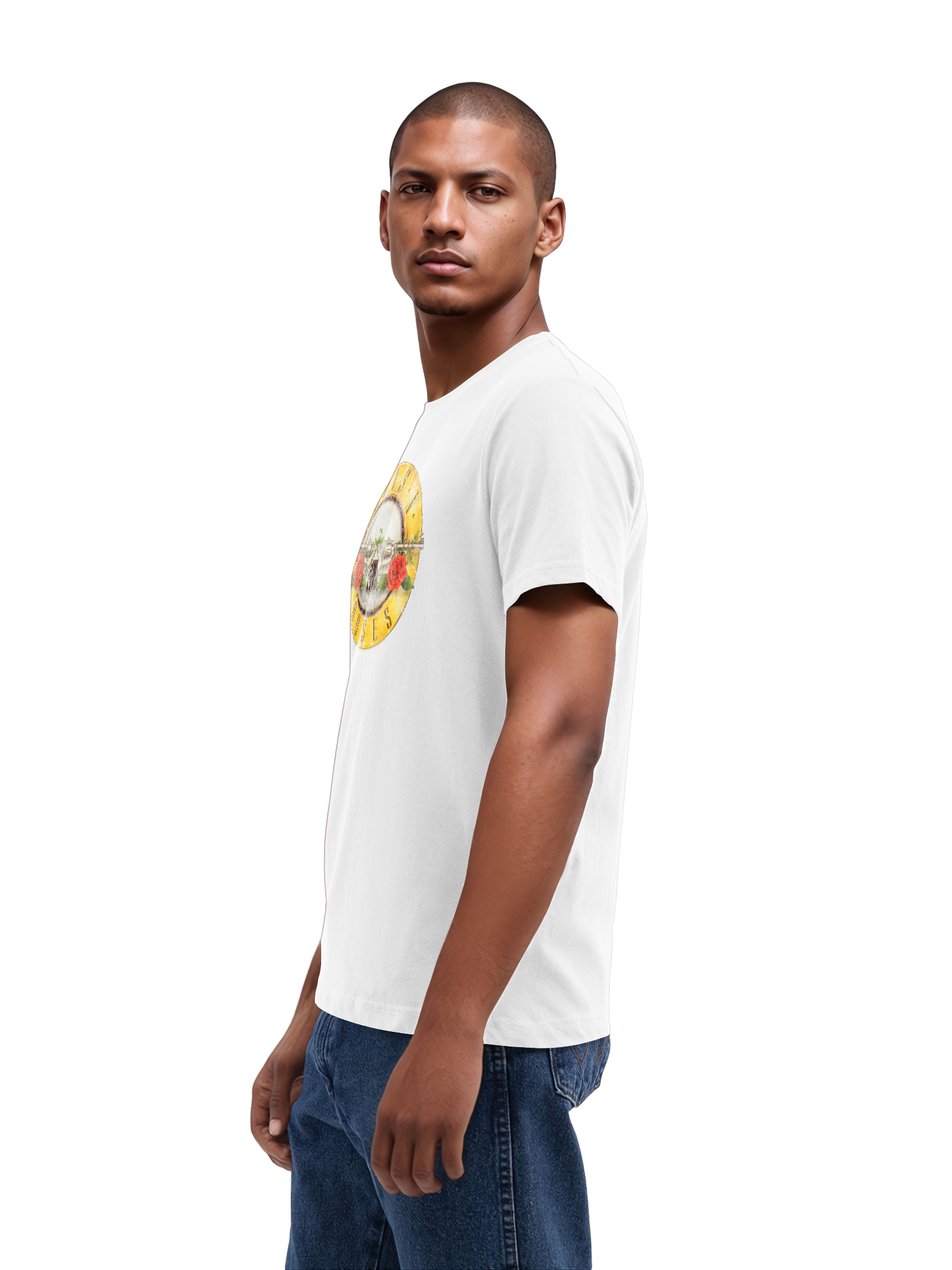 Guns n 'Roses Vintage Bullet Logo Herren reguläres T -Shirt