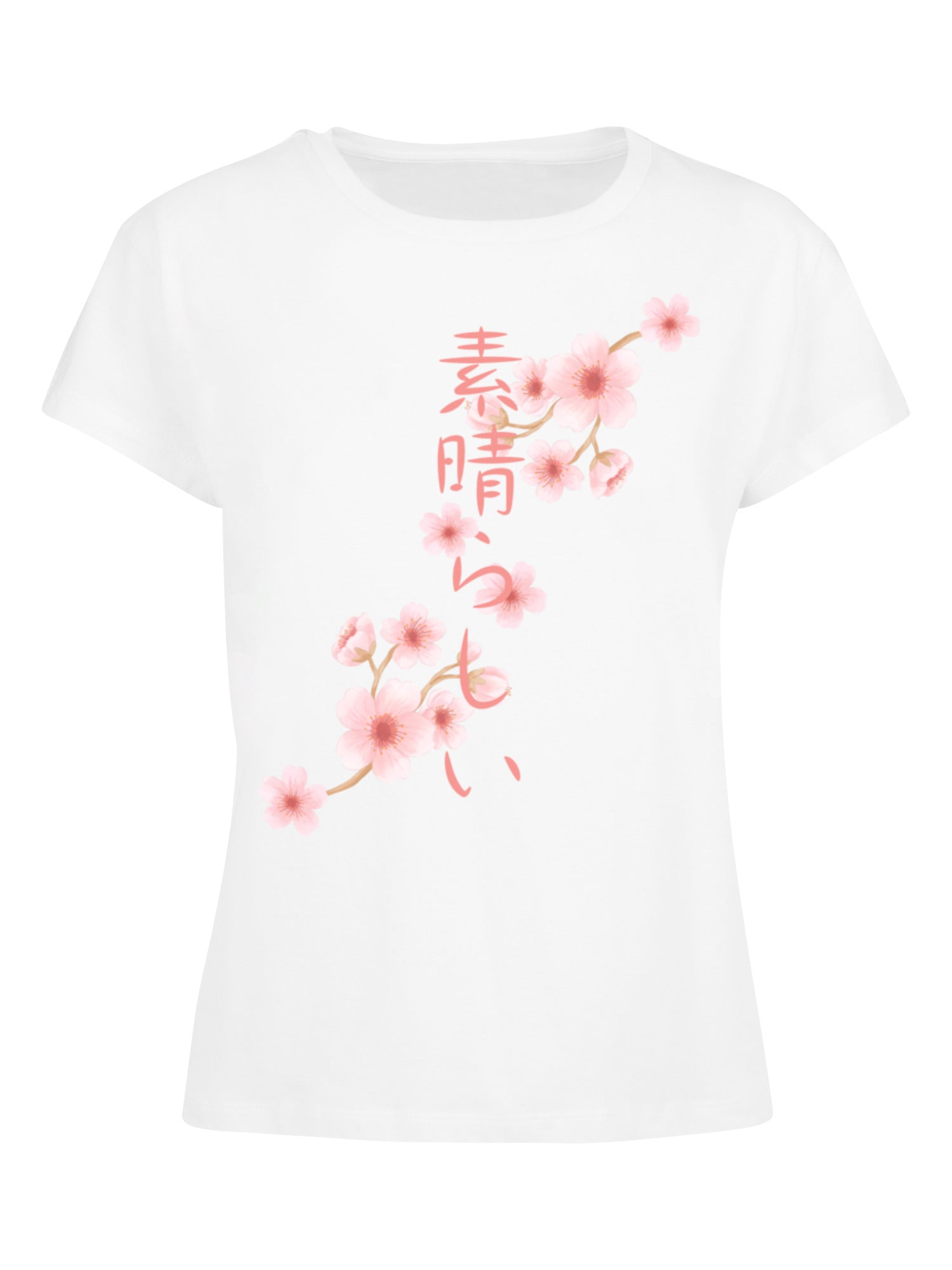 Kirschblüten Asien Ladies Box T-Shirt