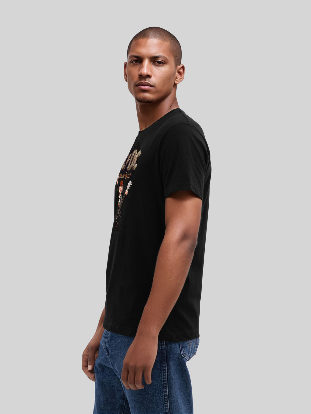 ACDC Rock Or Bust Angus Young Herren T-Shirt