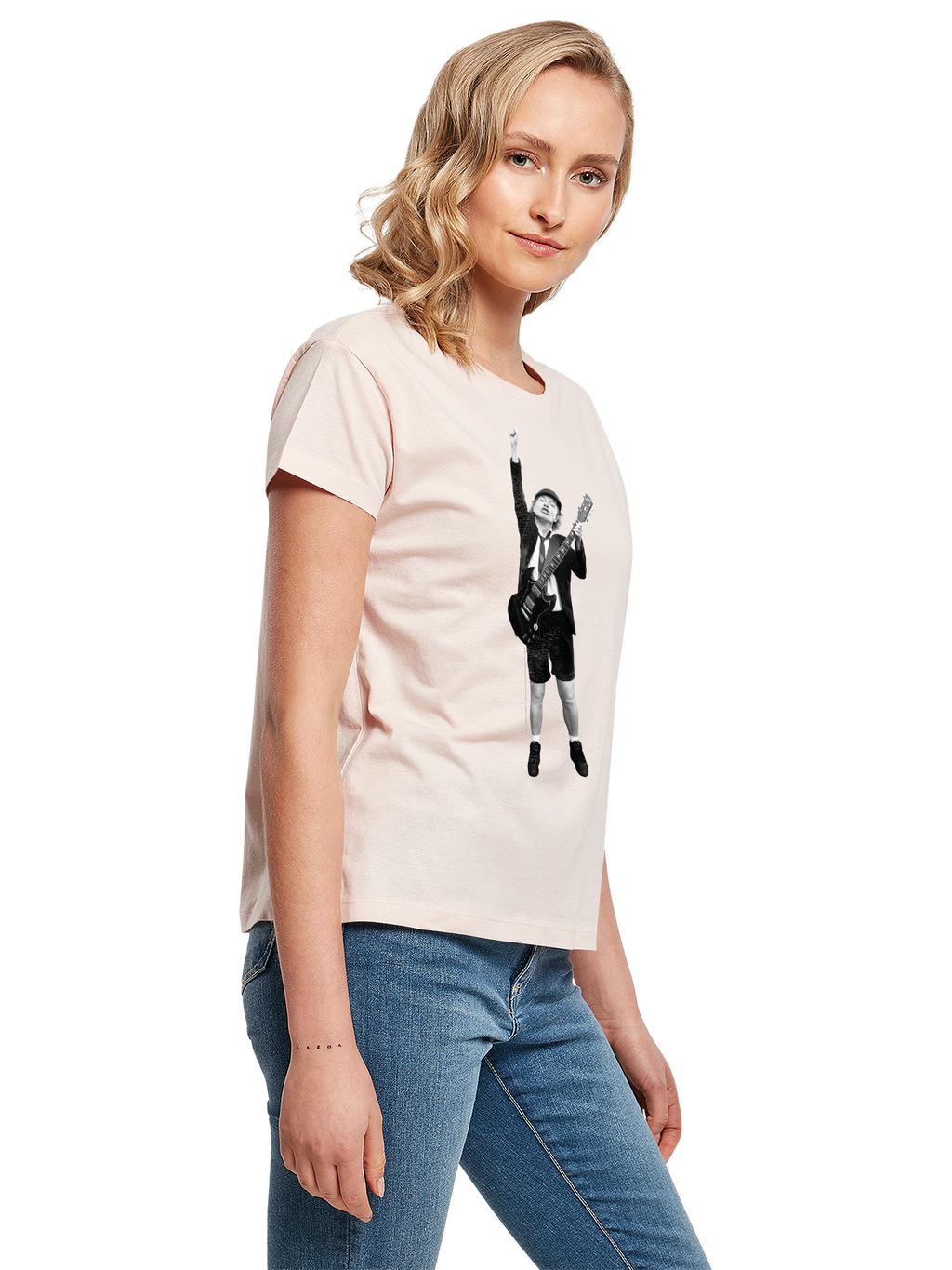 ACDC Angus Young Cut Out Damen Box T-Shirt