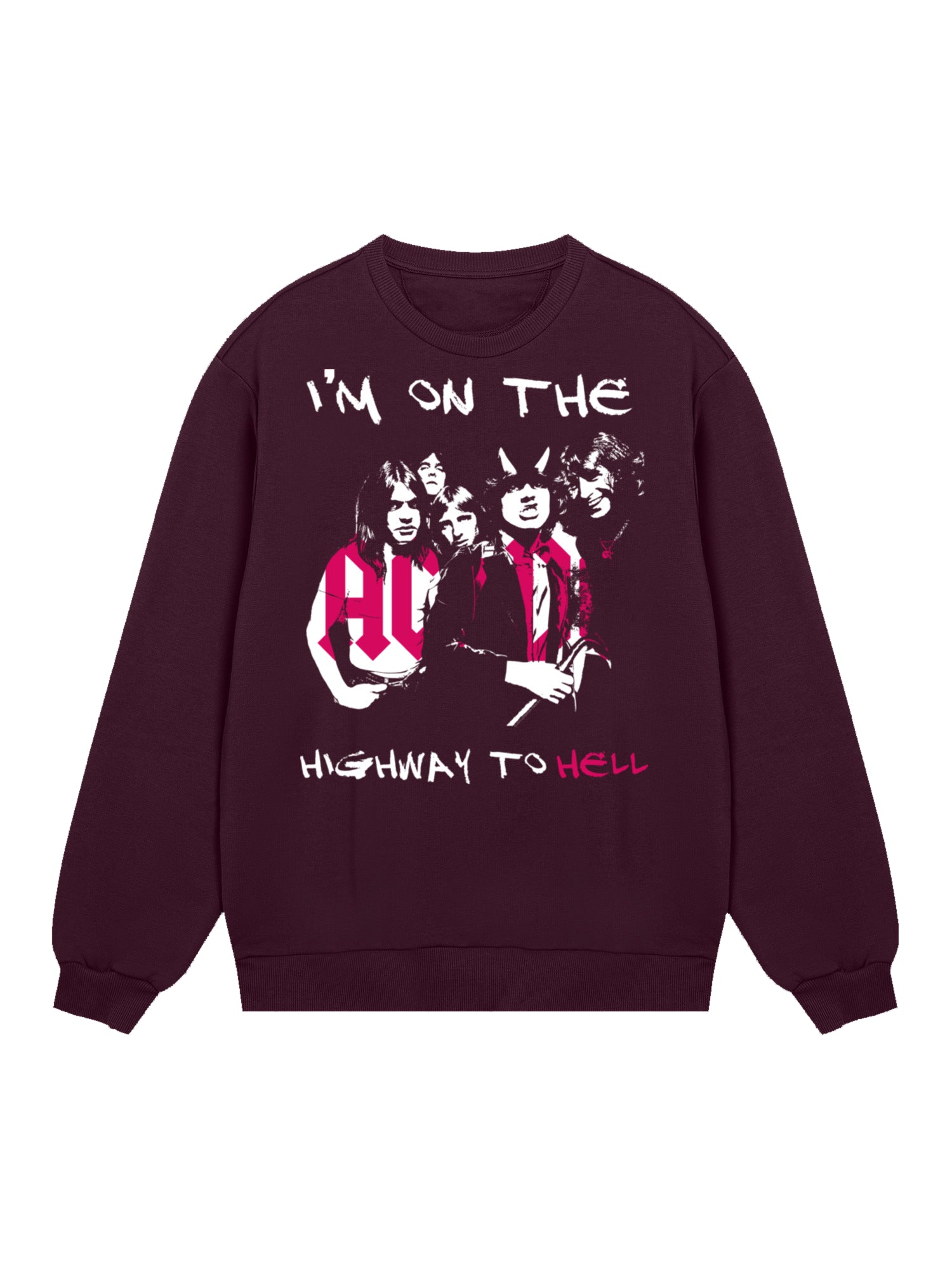 AC/DC Estoy en la sudadera orgánica de Highway to Hell Men's