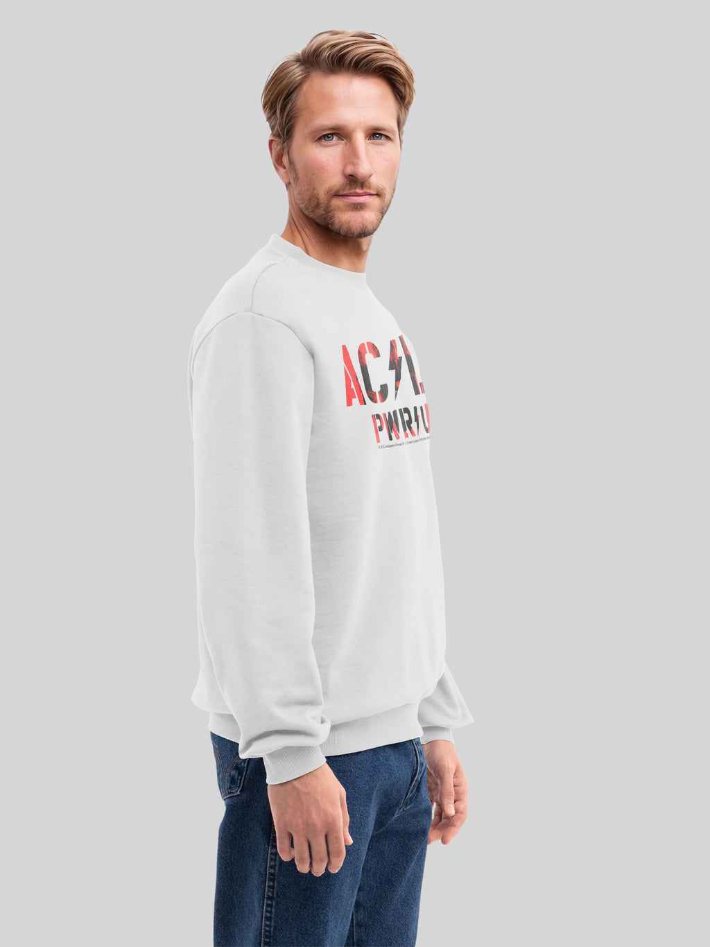 AC / DC Pwrup Photo Logo Sweat Organic