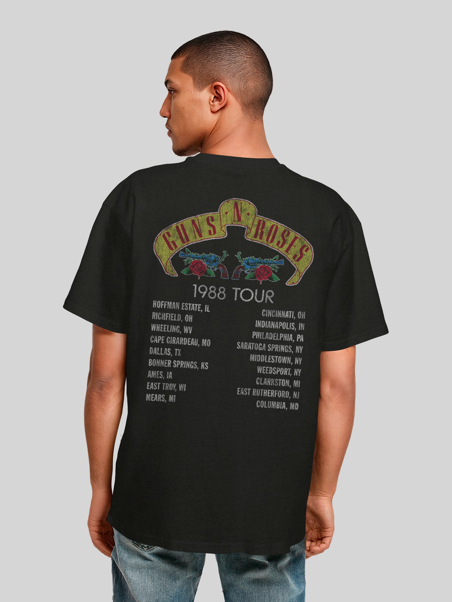 Guns N' Roses 1988 Tour Heavy Oversized T-Shirt