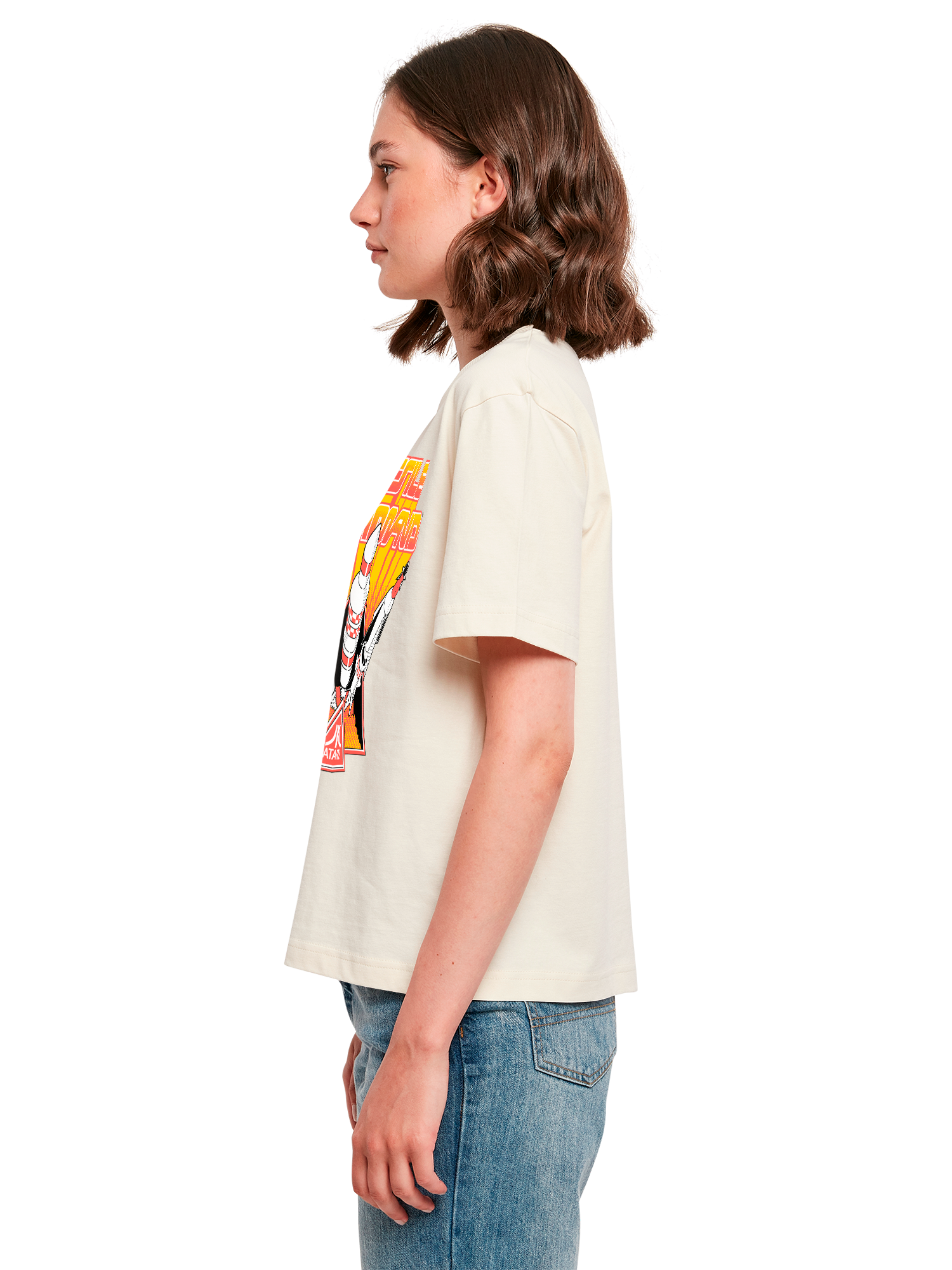 Missile Command Triple Shot Atari Retro Gaming Damen Alltags-T-Shirt