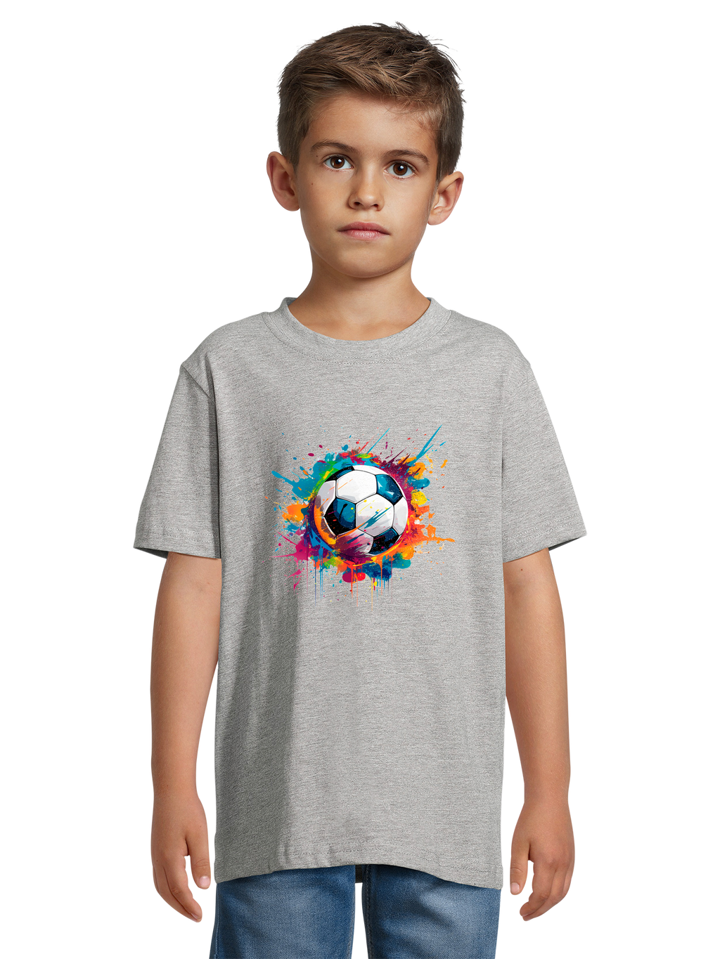 Colorful Soccer Ball Kids T-Shirt