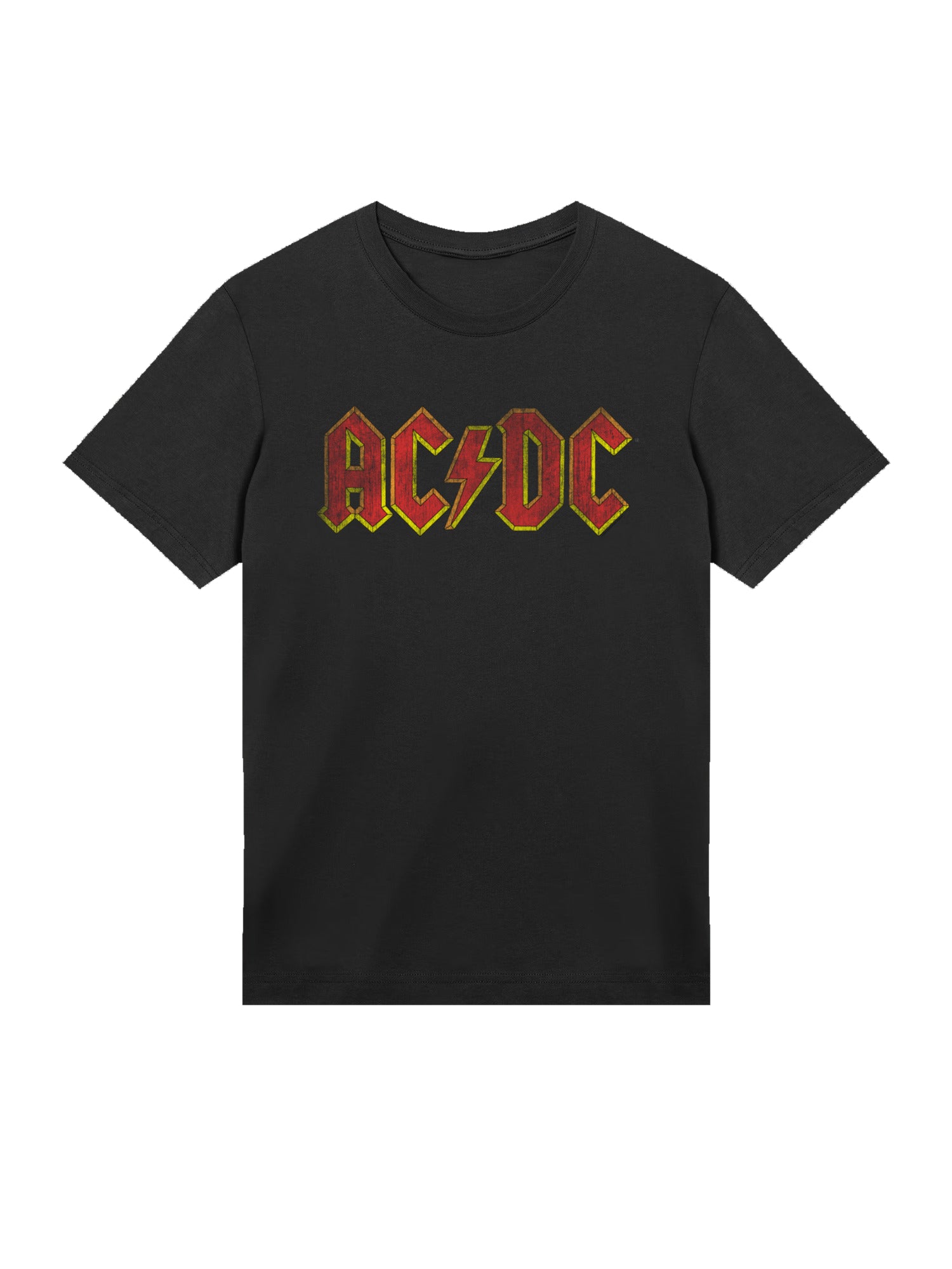AC/DC Distressed Red Logo Men's Organic T-Shirt