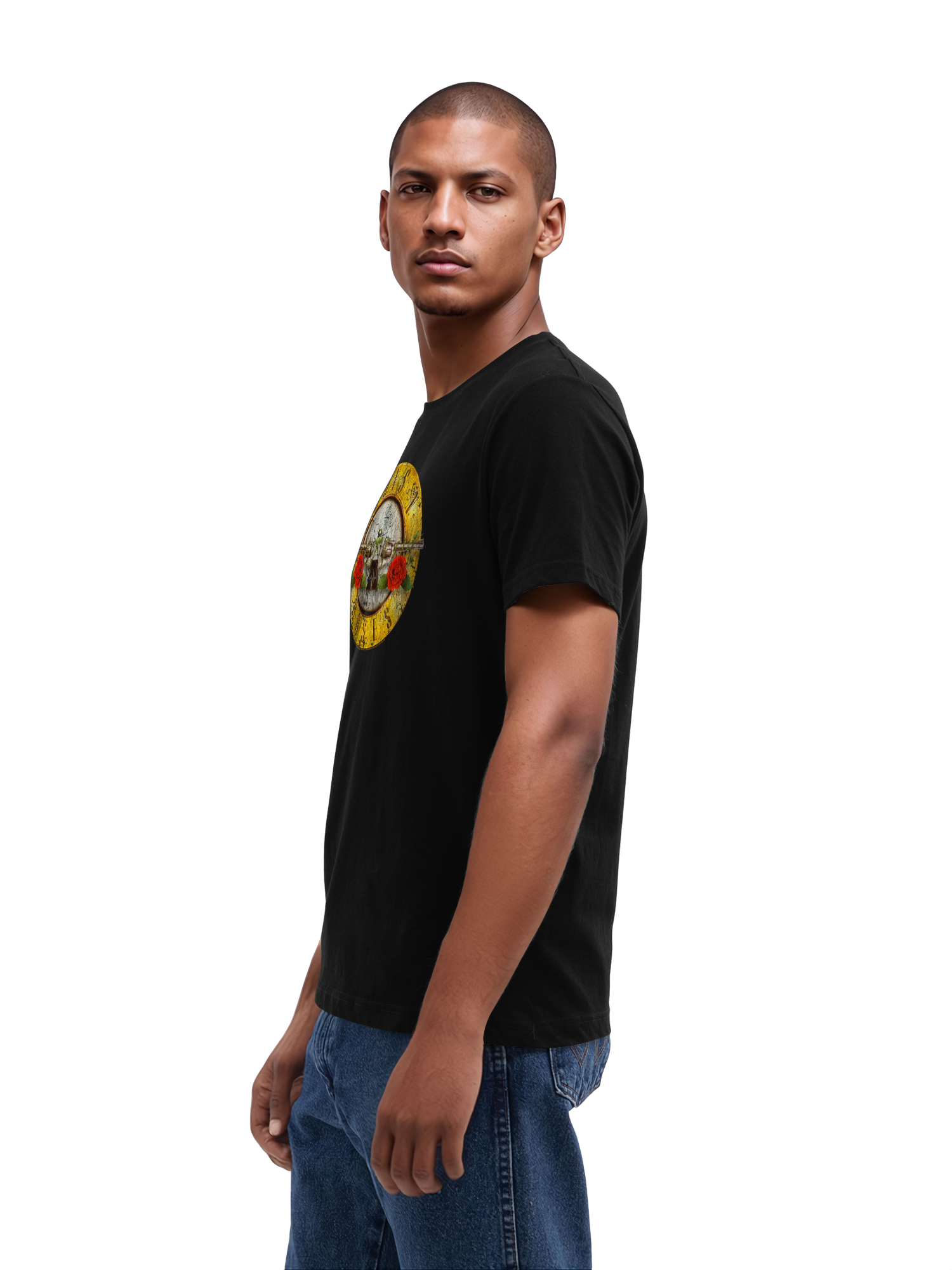 Guns n 'Roses Vintage Bullet Logo Herren reguläres T -Shirt