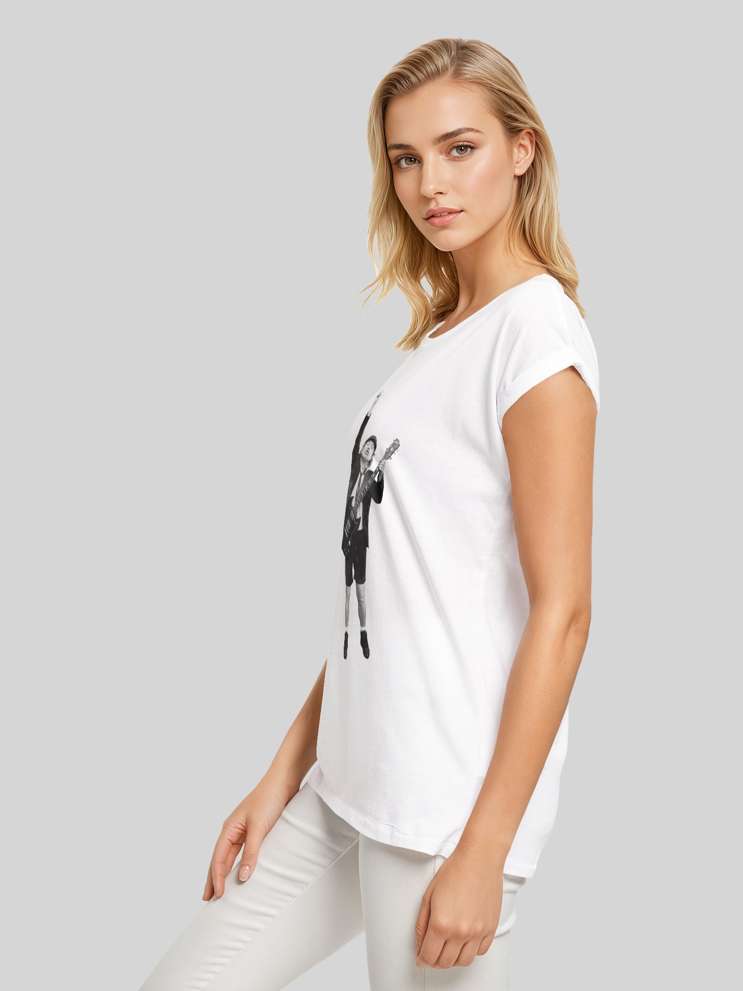 ACDC Angus Young Cut Out Damen T-Shirt