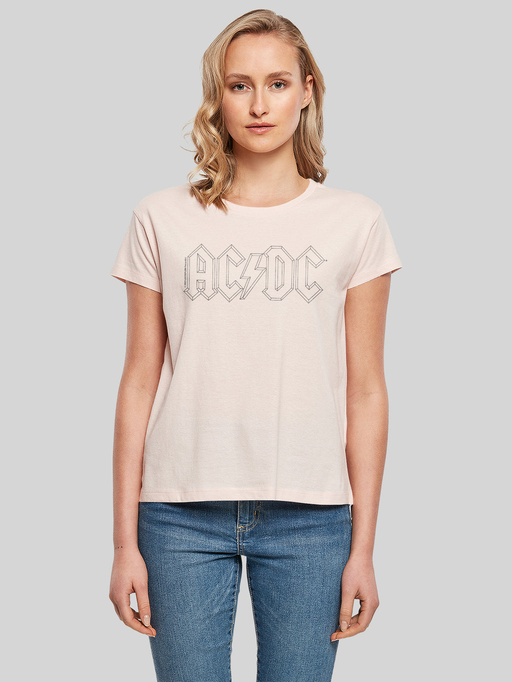 AC/DC Black Outline Logo Box T-Shirt