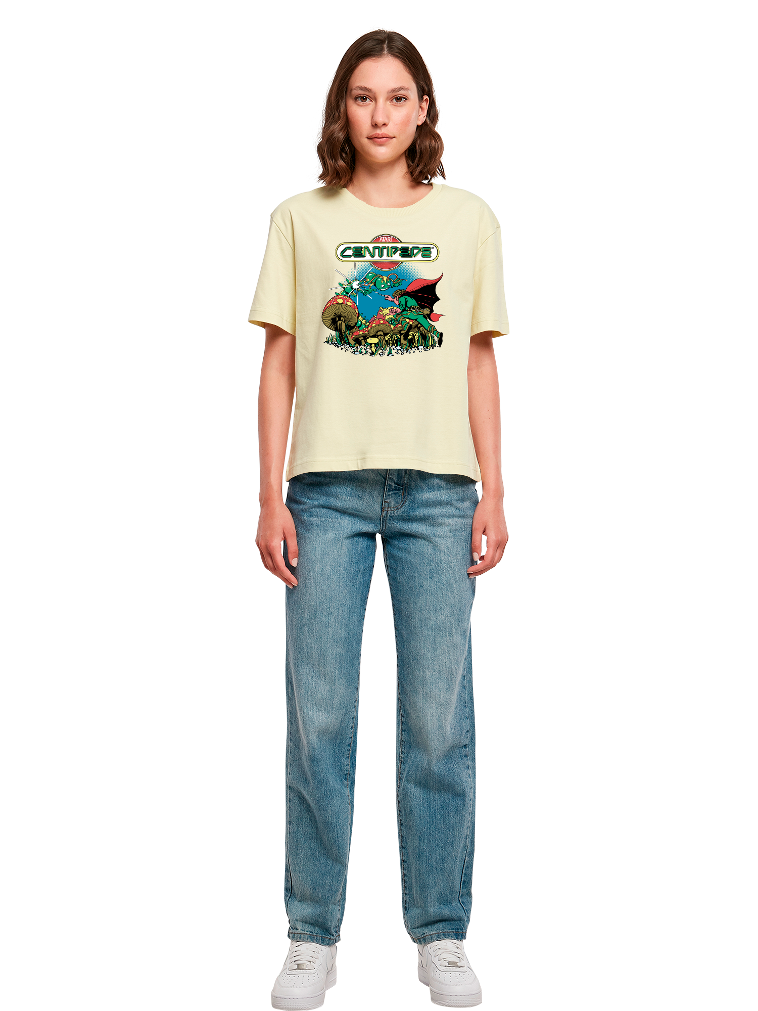 Centipede Atari Retro Gaming Damen Alltags-T-Shirt