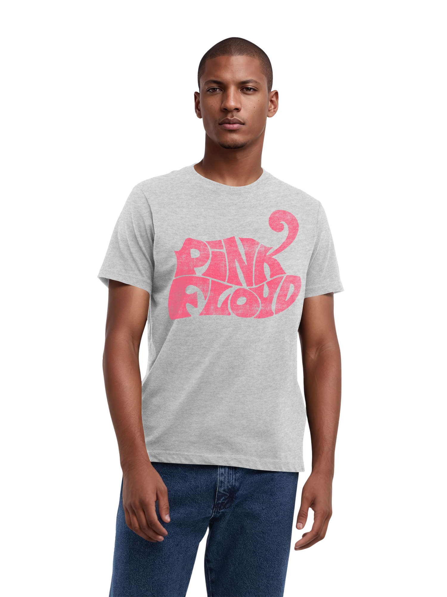 Pink Floyd Retro Logo Navy Men's Organic T-Shirt
