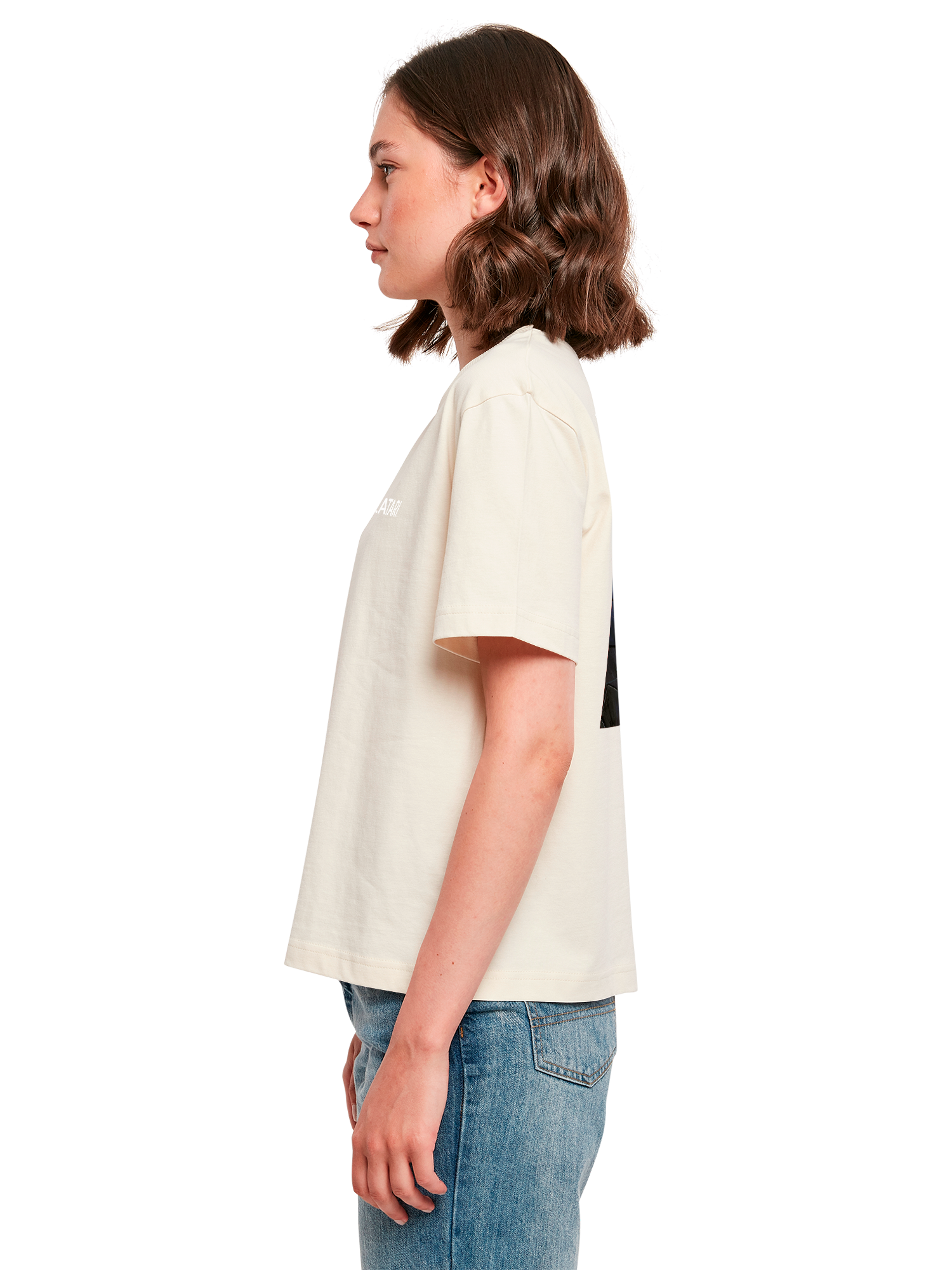 Atari Games Logo Retro Gaming Horizontal und Atari Gravitar Box Cover Damen Alltags-T-Shirt