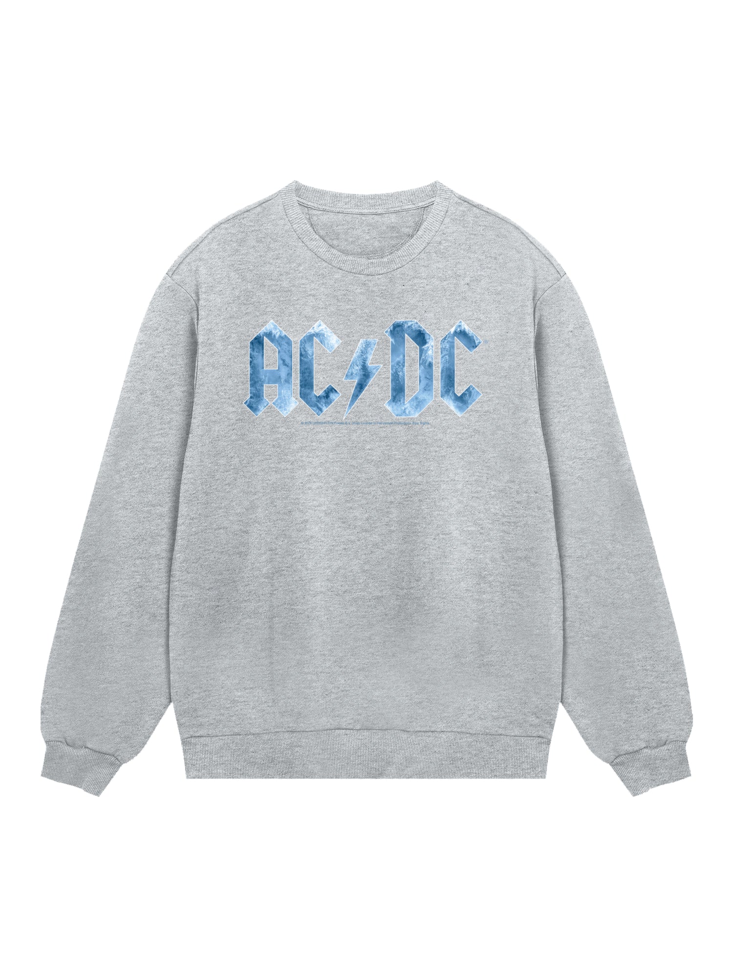 ACDC Blue Ice Logo avec True Blanks | Pull régulier pour hommes