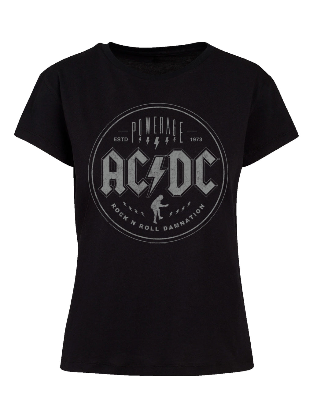 ACDC Rock N Roll Damnation Damen Box T-Shirt