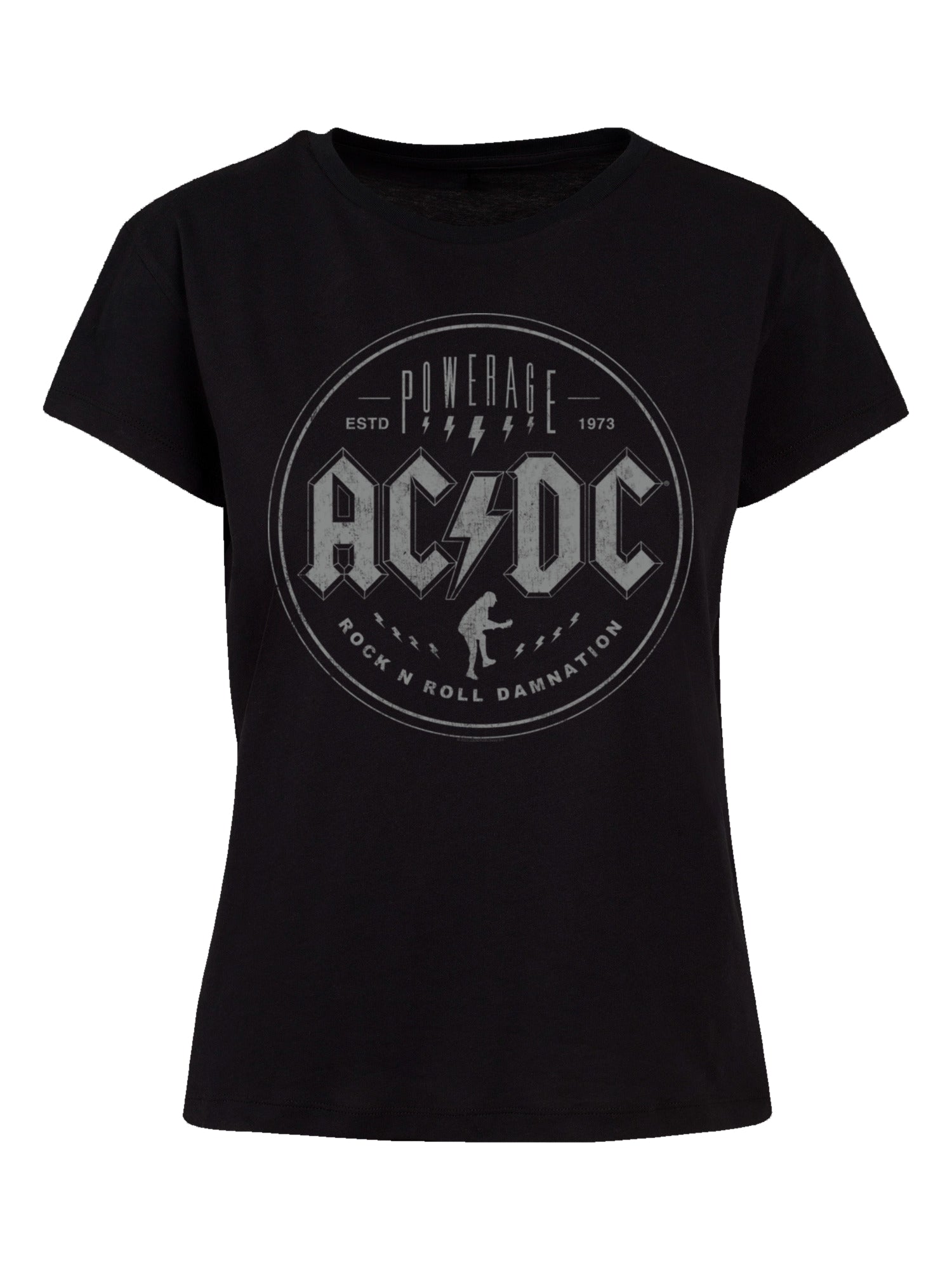ACDC Rock N Roll Damnation Damen Box T-Shirt