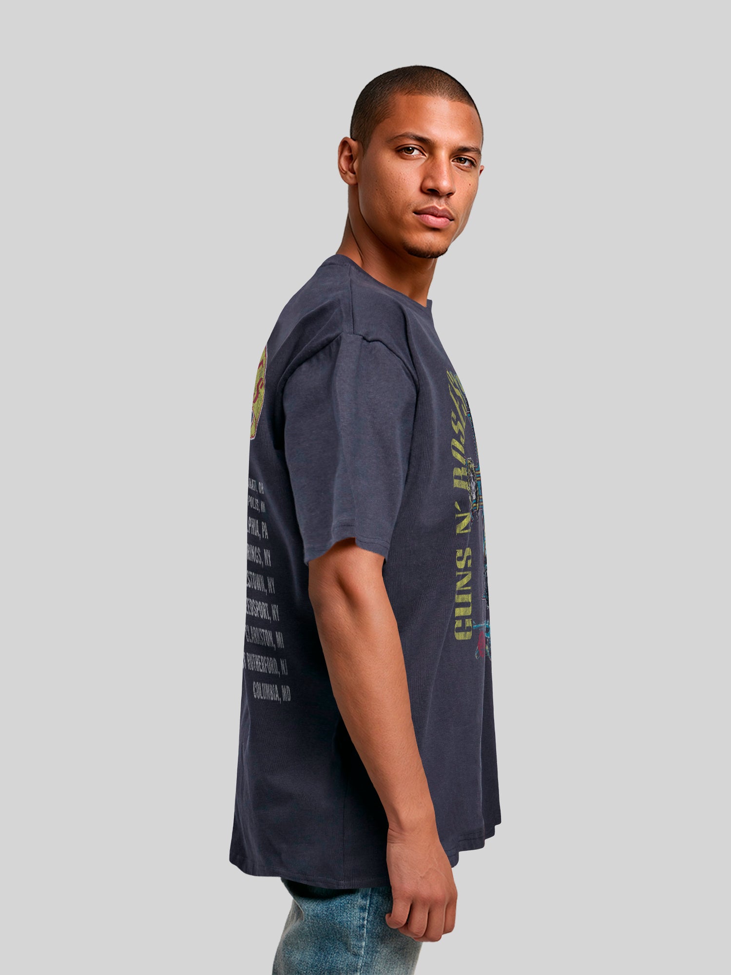 Guns N 'Roses 1988 Tour | Camiseta pesada de gran tamaño