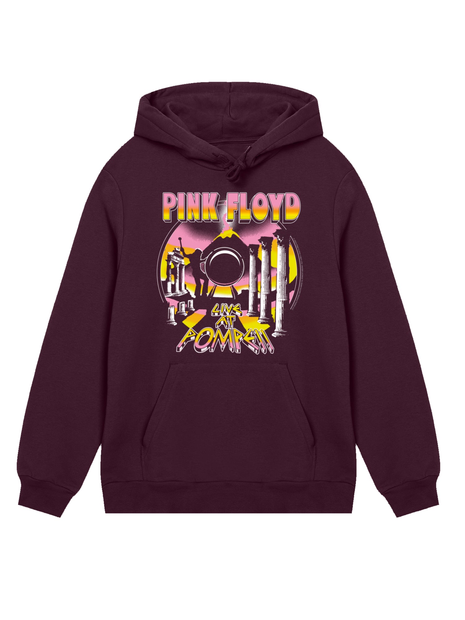 Pink Floyd Live At Pompeii Volcano Men's Organic Hoodie