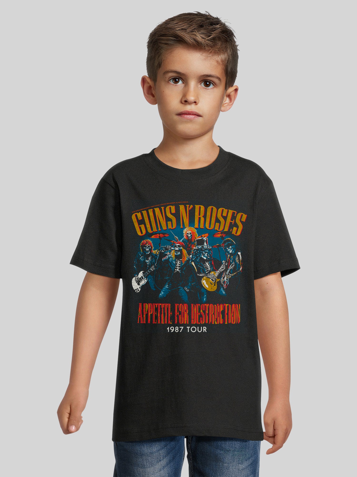 Guns N 'Roses 1987 Tour Vintage Concert Concert CONTTER | Camiseta para niños