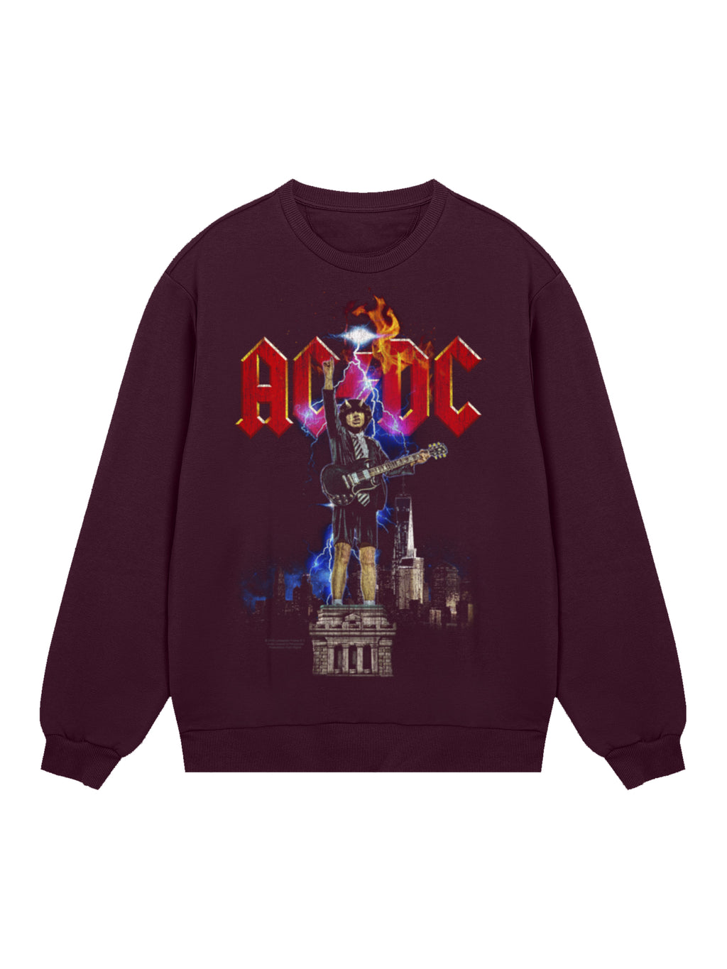 AC/DC Angus NYC Lightning Men's Organic Sweatshirt