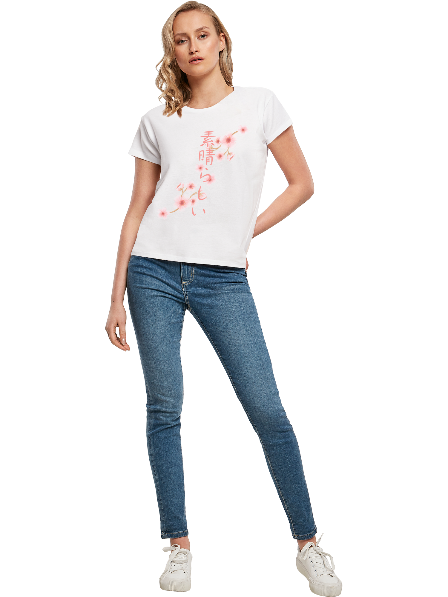 Kirschblüten Asien Ladies Box T-Shirt