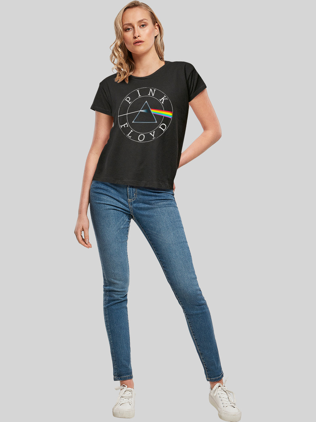 Pink Floyd Prism Circle Logo avec des dames t-shirt