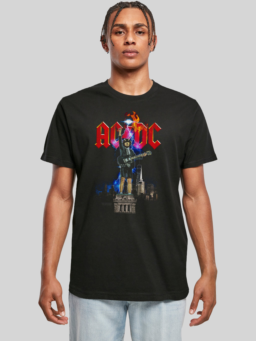 AC/DC Angus NYC Lightning Men's T-Shirt