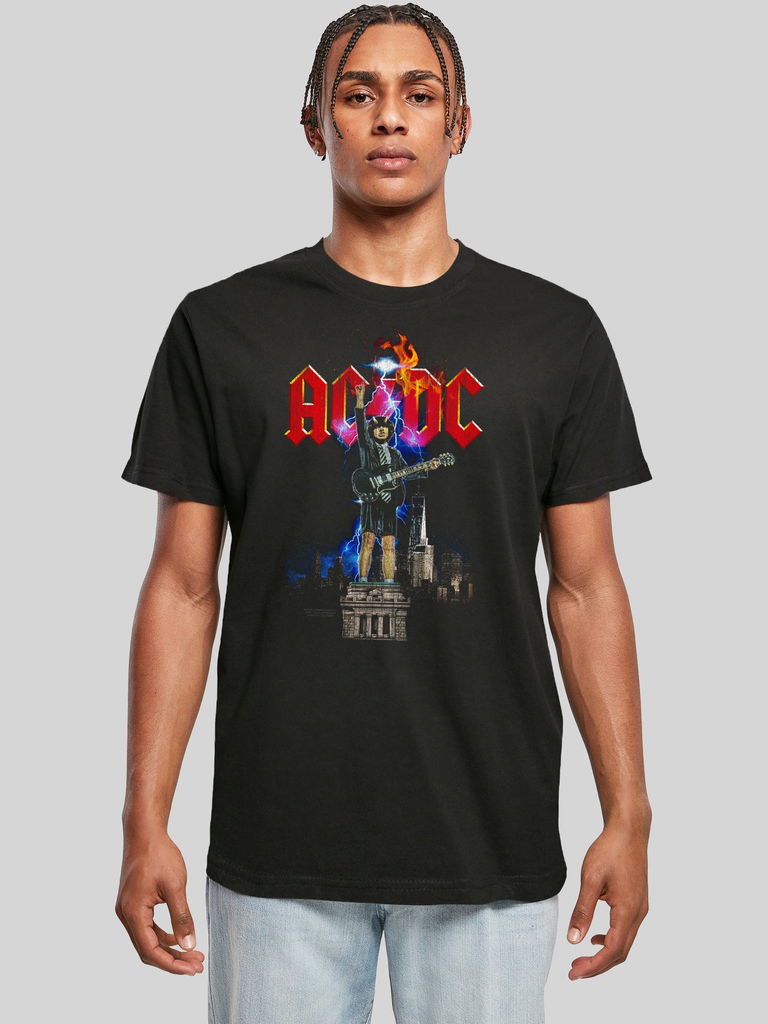 AC/DC Angus NYC Lightning Men's T-Shirt