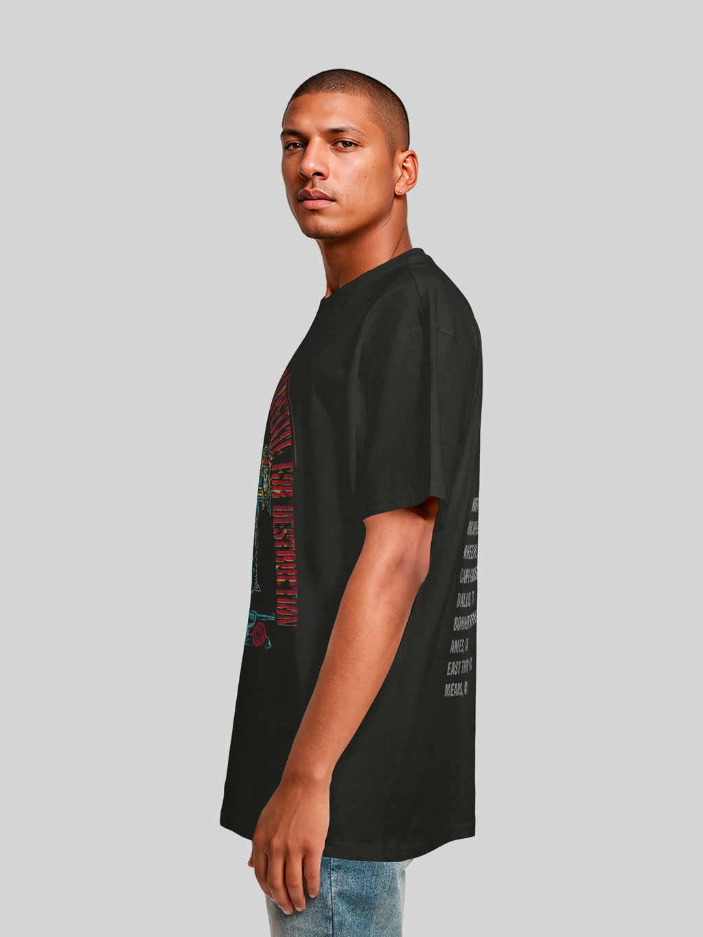 Guns N 'Roses 1988 Tour | Camiseta pesada de gran tamaño