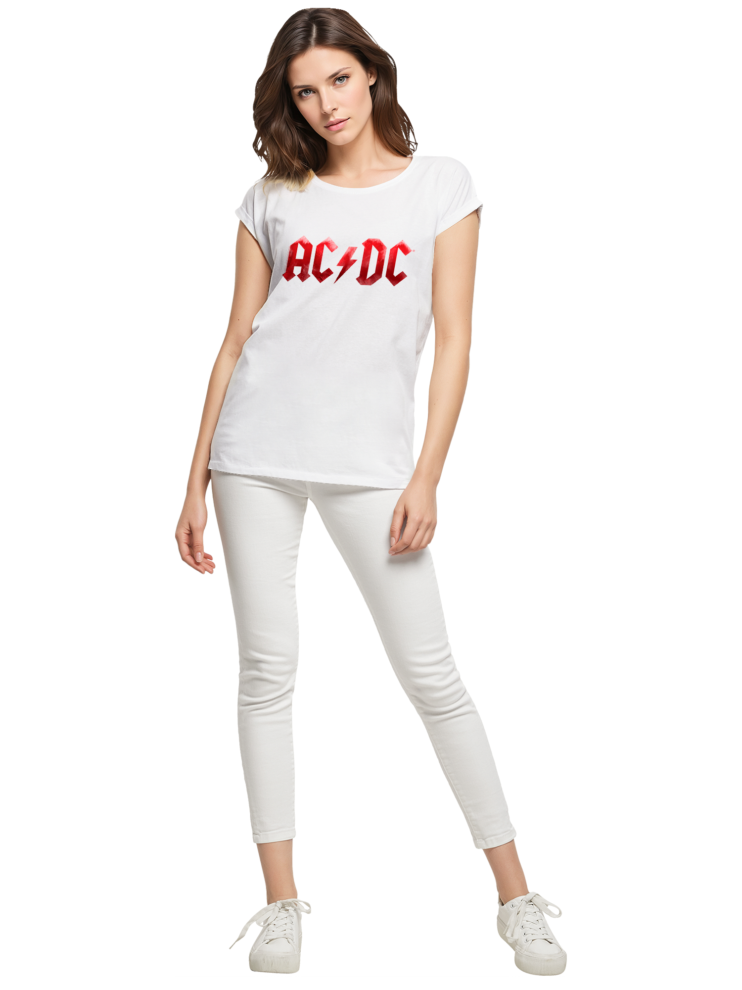 ACDC Red Ice Logo Damen T-Shirt
