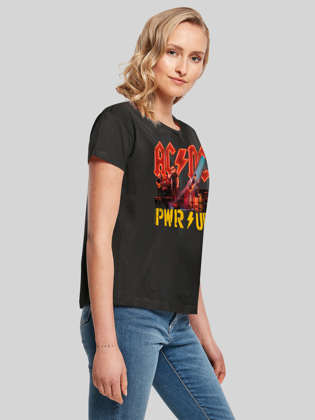 ACDC PWRUP Bühnenlichter Damen Box T-Shirt