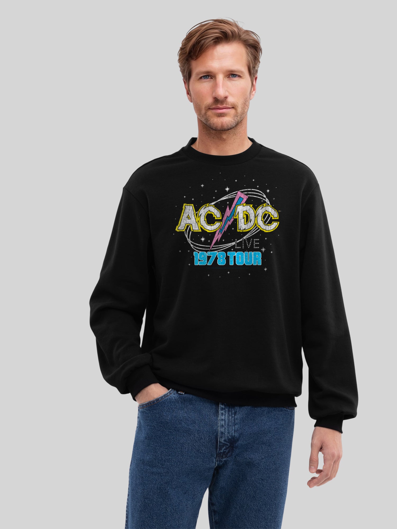 ACDC 1981 Live Tour Herren Sweatshirt