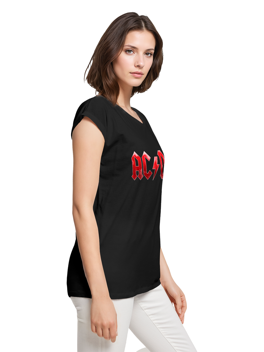 ACDC Red Ice Logo Damen T-Shirt