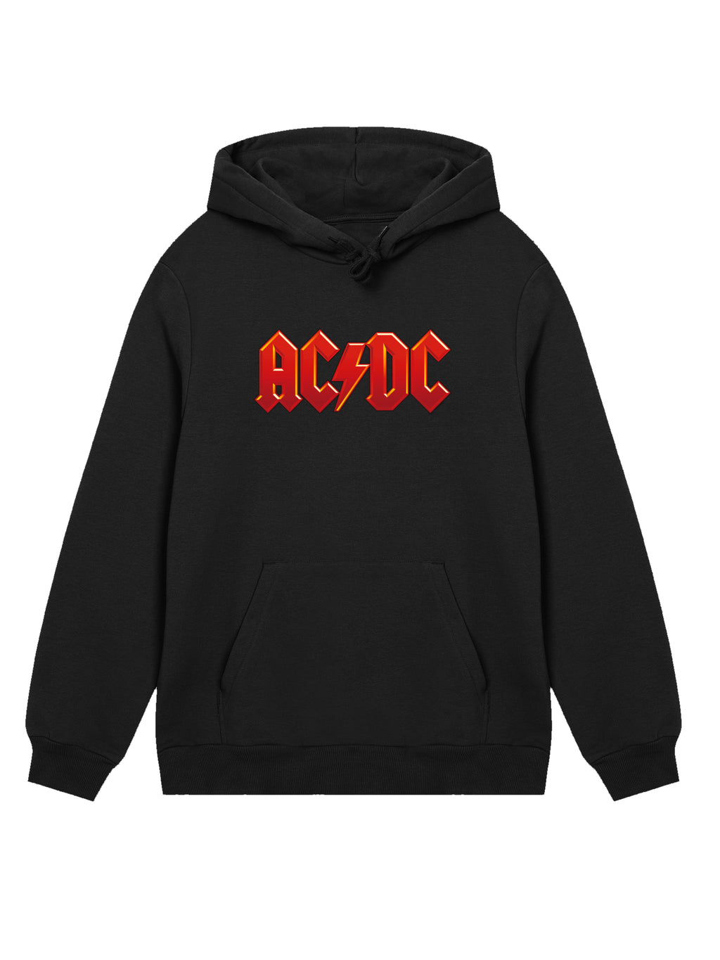 ACDC Dark Red Logo with True Blanks | Mens Regular Hoodie