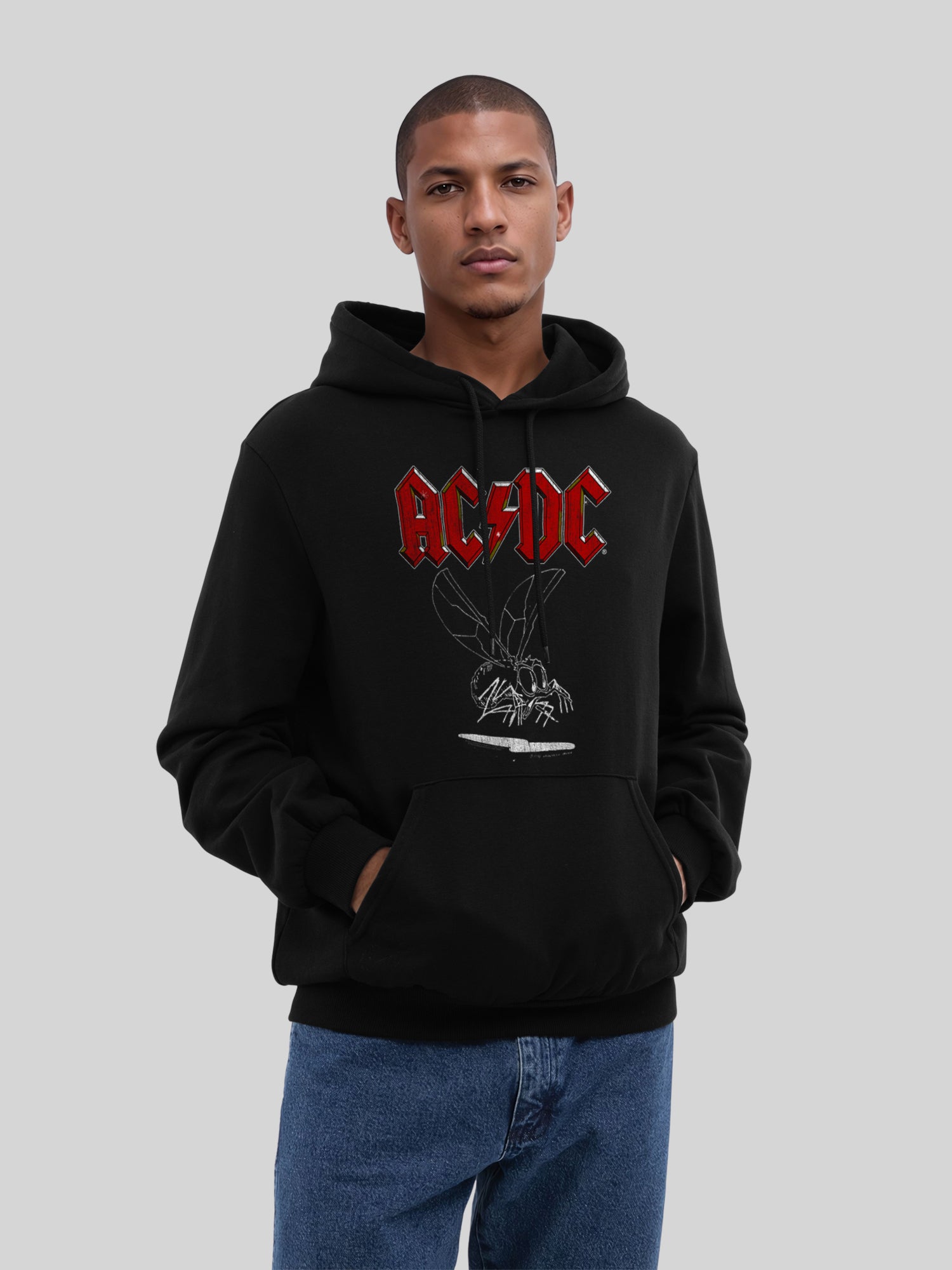 AC/DC Fly On The Wall 1985 Men's Organic Hoodie
