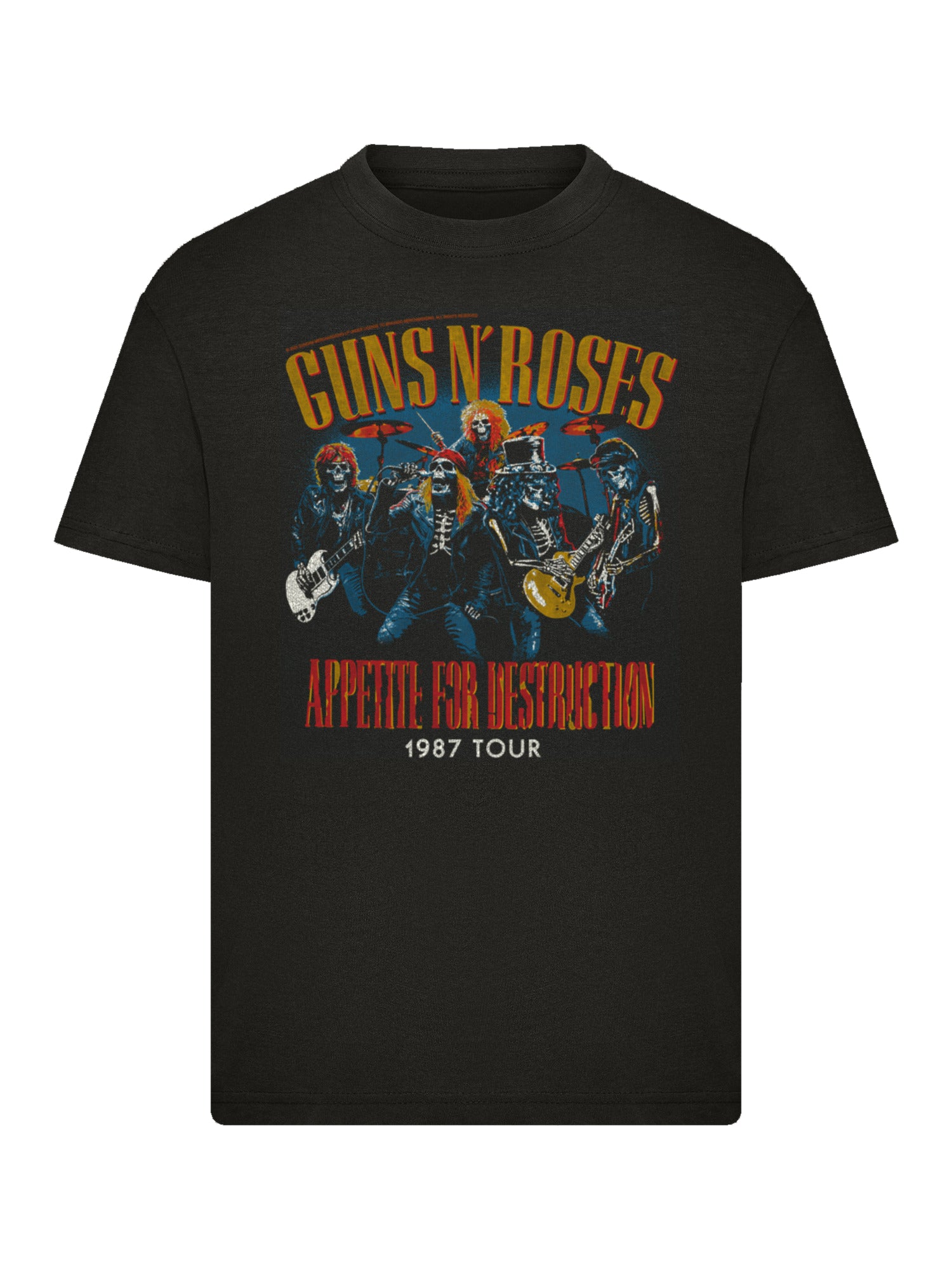 Guns N 'Roses 1987 Tour Vintage Concert Concert CONTTER | Camiseta para niños