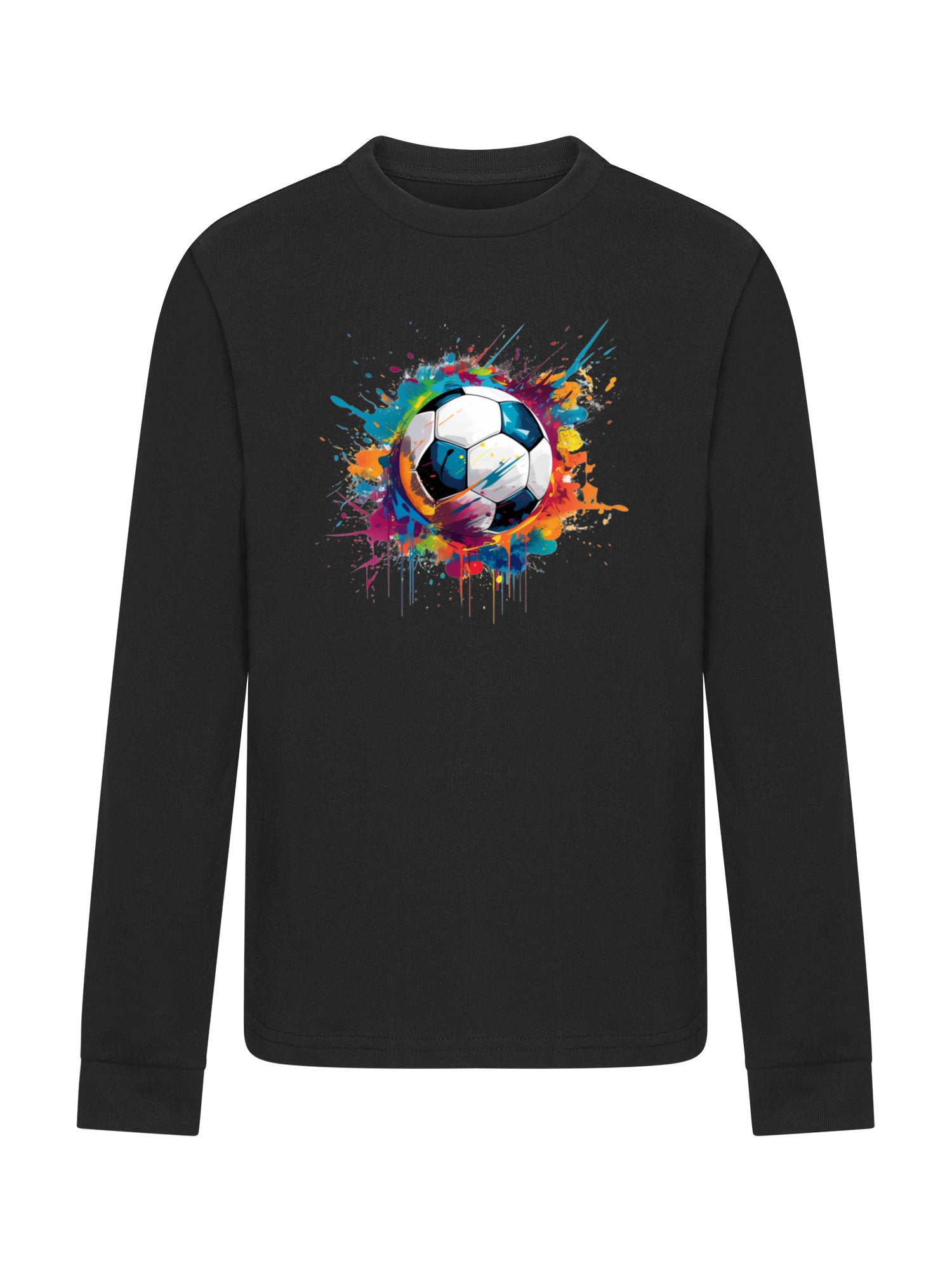 T-shirt de balle de football coloré