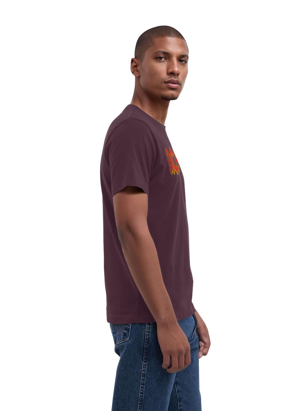 AC/DC Distressed Red Logo Men's Organic T-Shirt