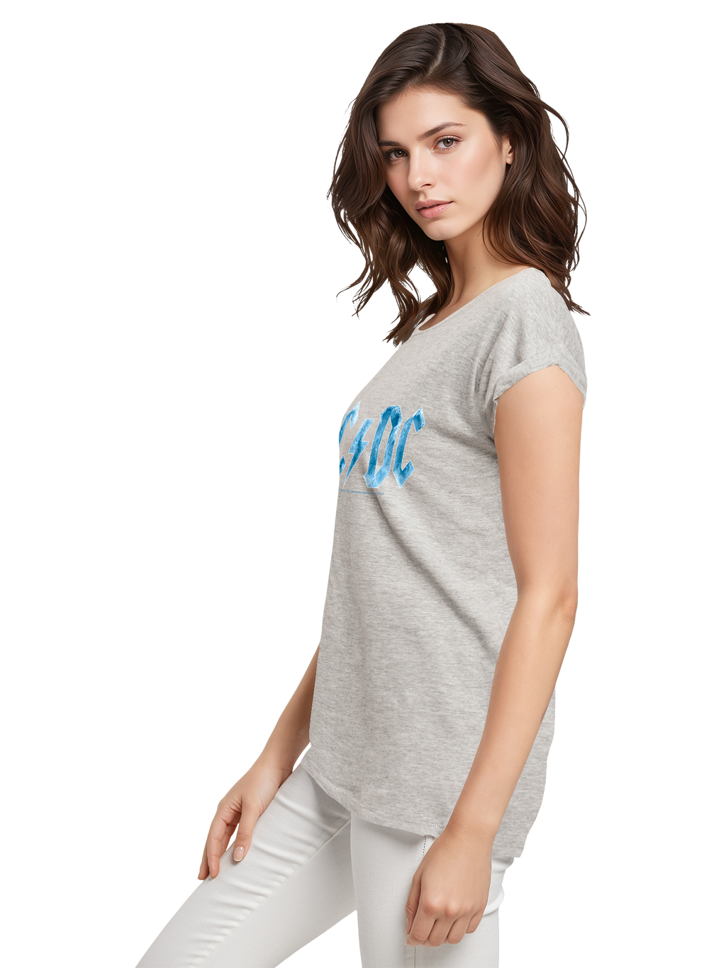 ACDC Blue Ice Logo Damen T-Shirt