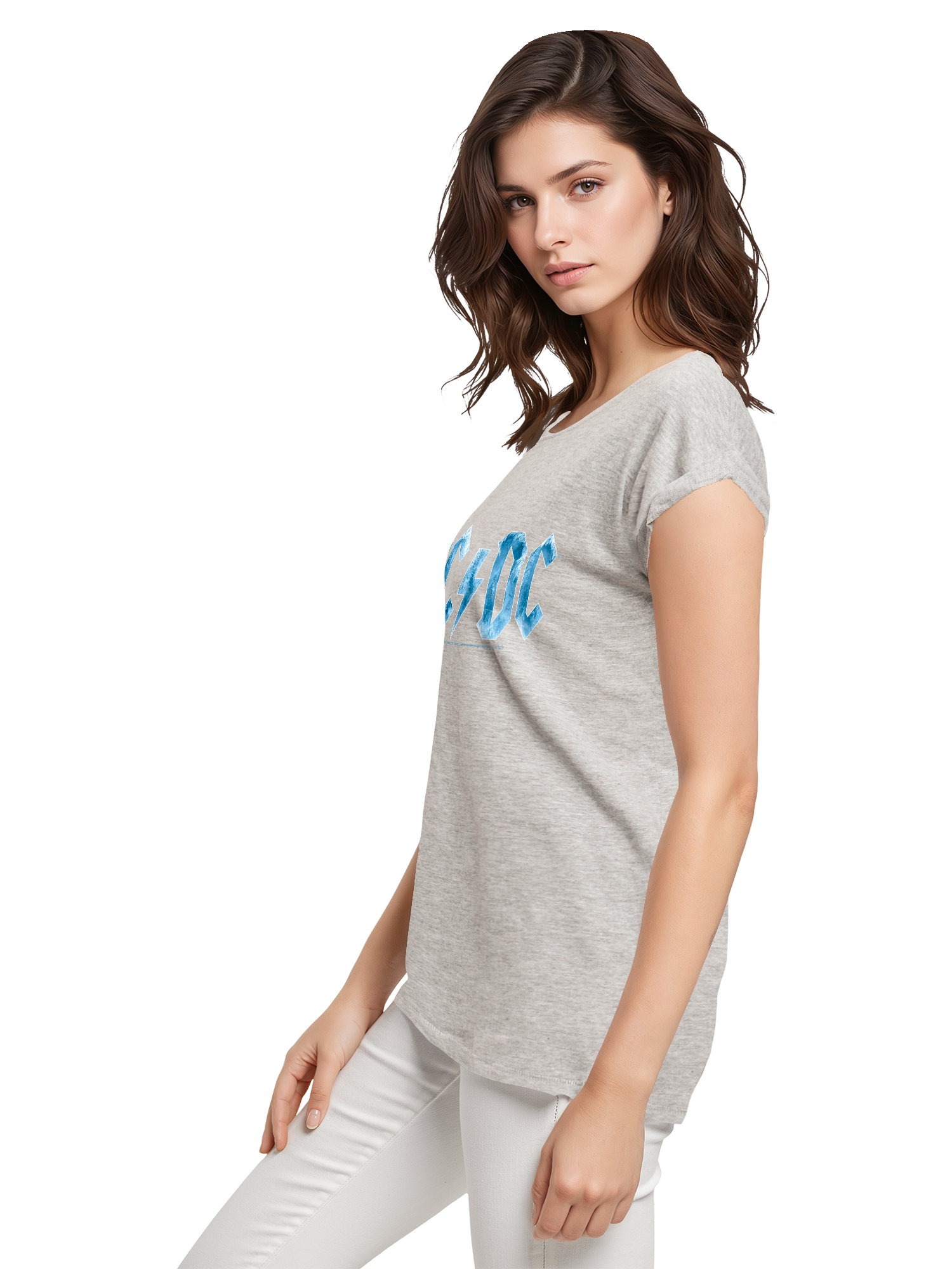 ACDC Blue Ice Logo Damen T-Shirt