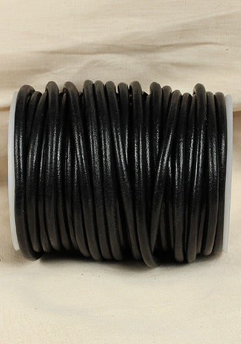 Lederschnur Creativa (6mm) 2,5 m, schwarz