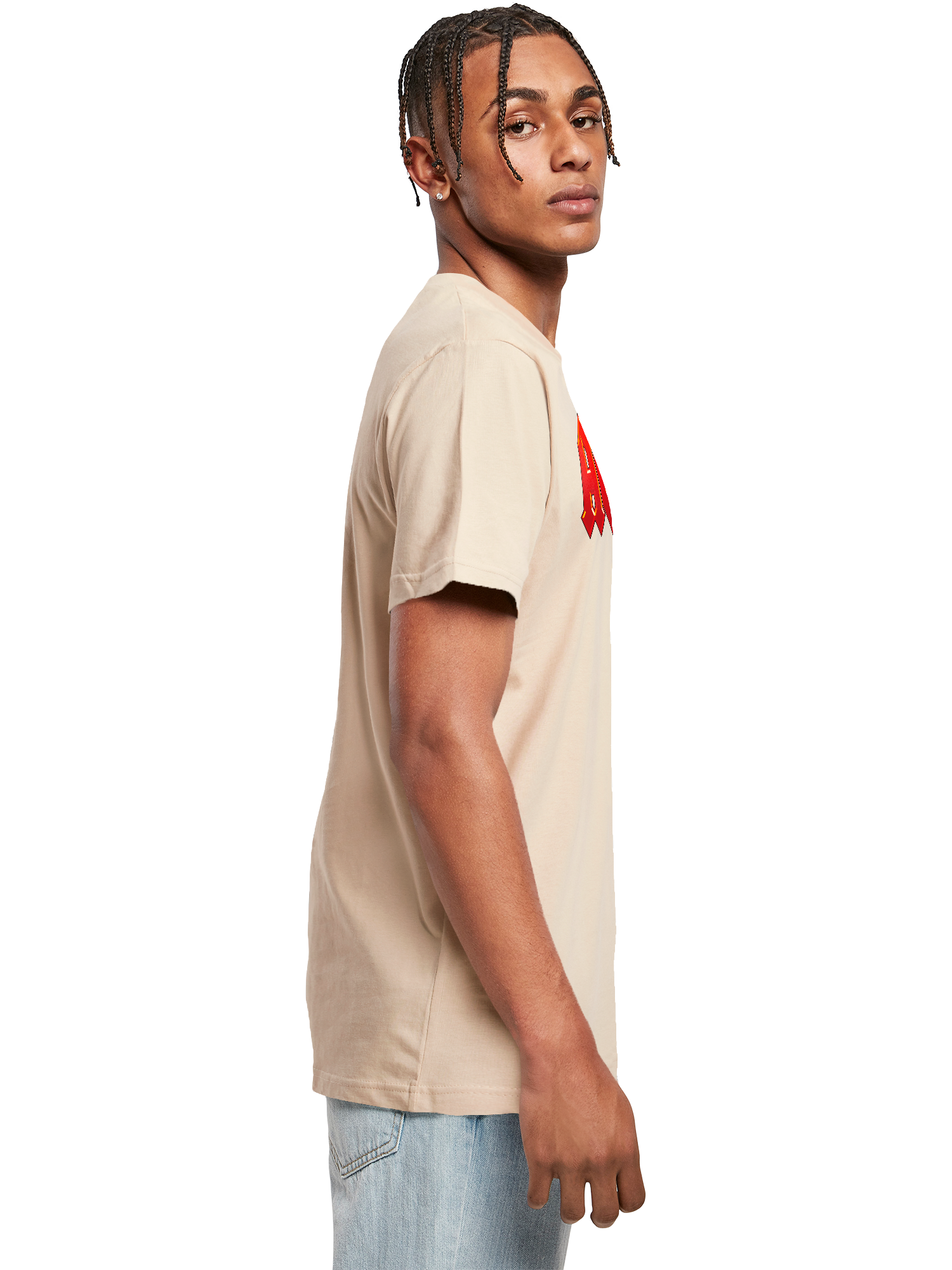 ACDC Logo rouge foncé avec T-shirt Round Cou