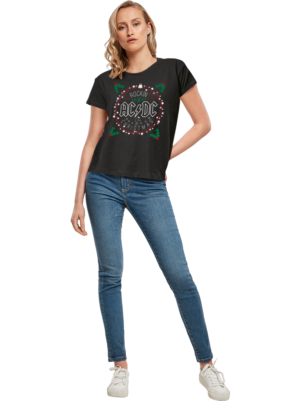 AC/DC Christmas Circle Box T-Shirt