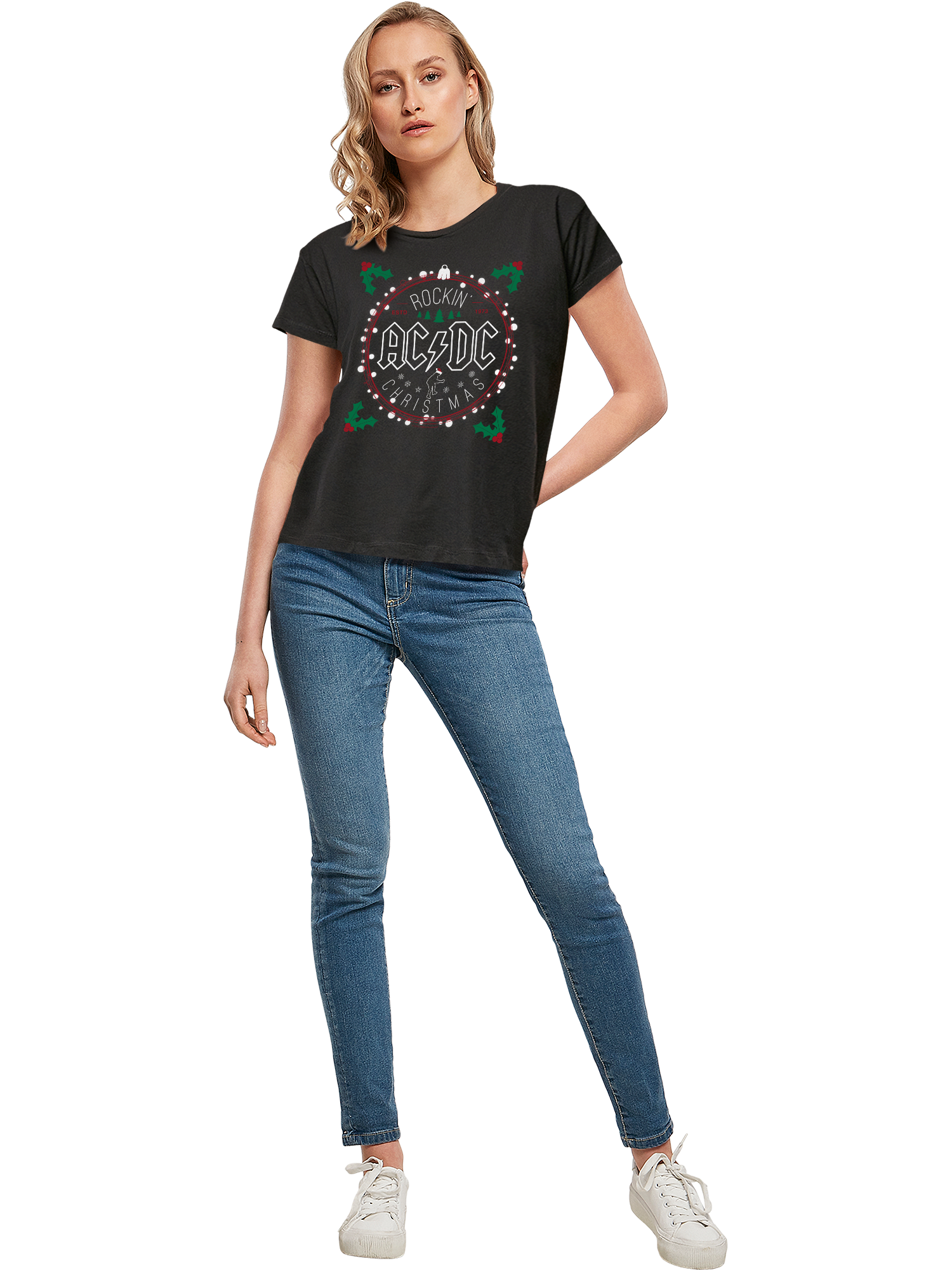 AC/DC Christmas Circle Box T-Shirt