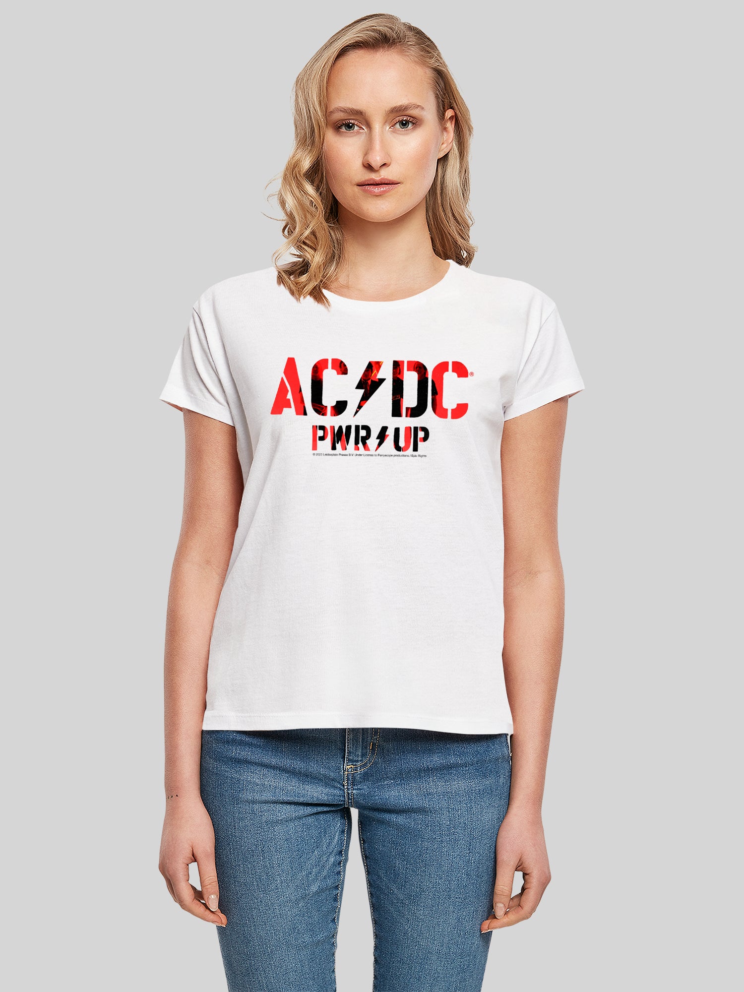 AC/DC PWRUP Photo Logo Box T-Shirt