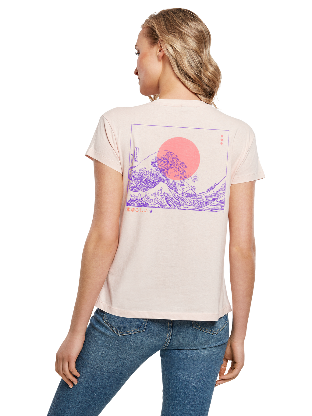 Kanagawa Welle Damen Box T-Shirt